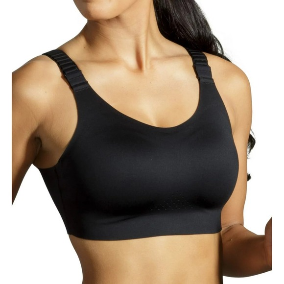 Women's Brooks 350086 Dare Scoopback 2.0 DriLayer Sports Bra Size 36C Black - Picture 1 of 12